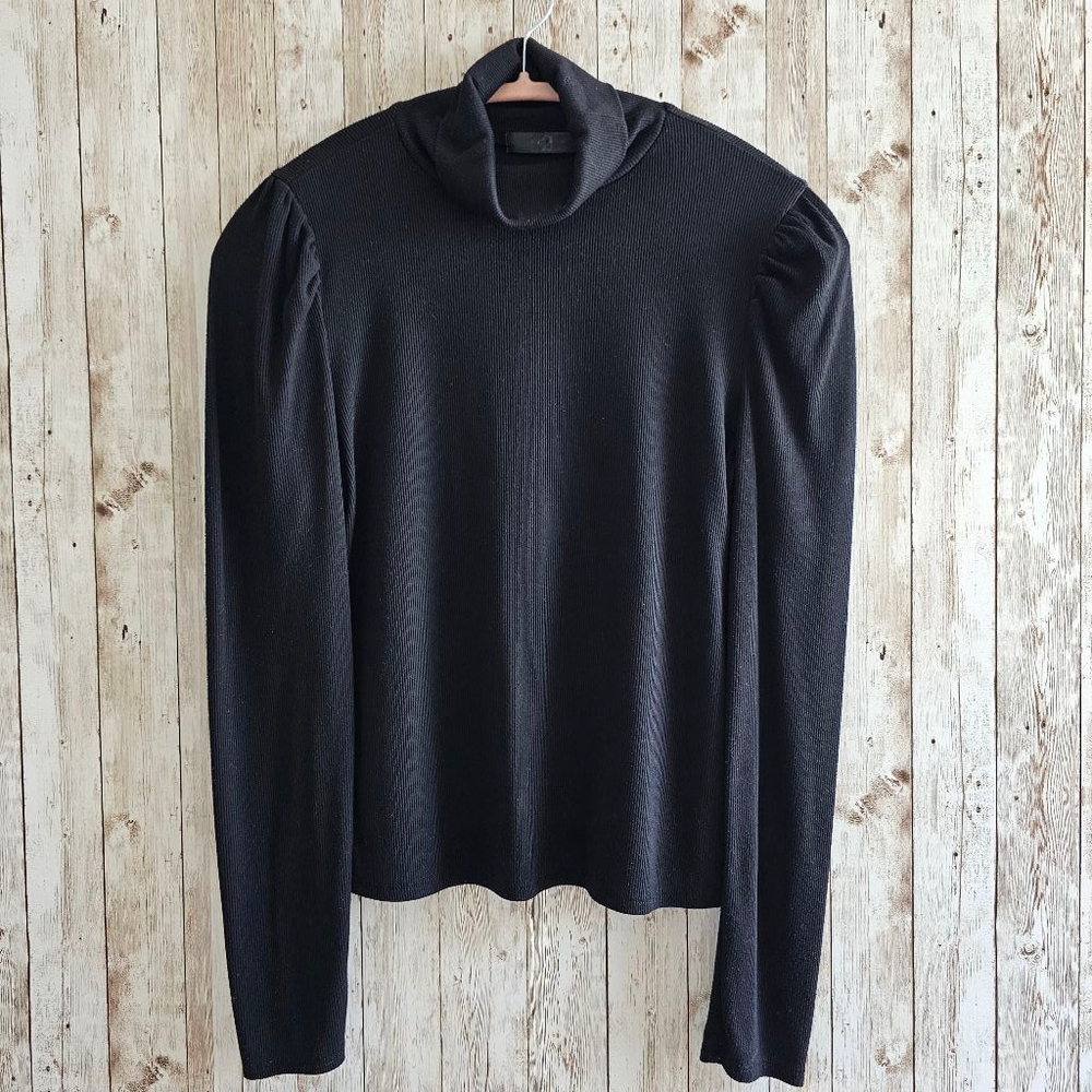 Women's SAINTS 21 puff Sleeve sweater, Size S, Black